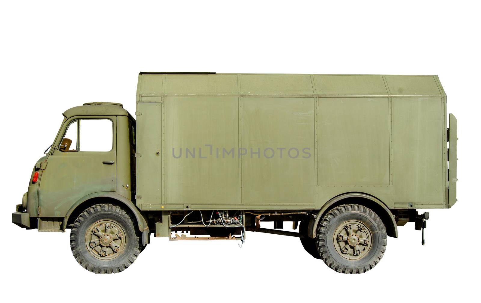 Isolated Vintage Army Truck by mrdoomits