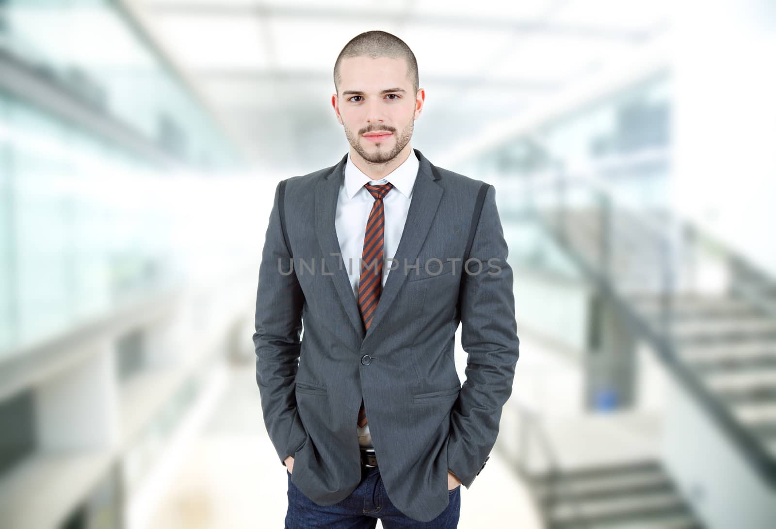 young business man portrait at the office