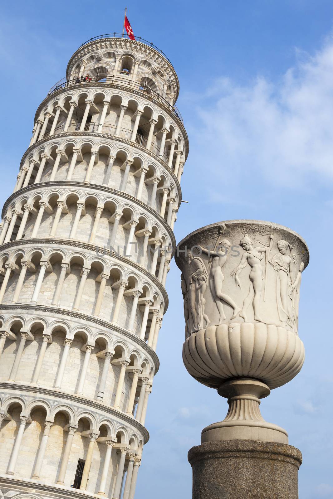 Leaning Tower of Pisa in Tuscany, Italy