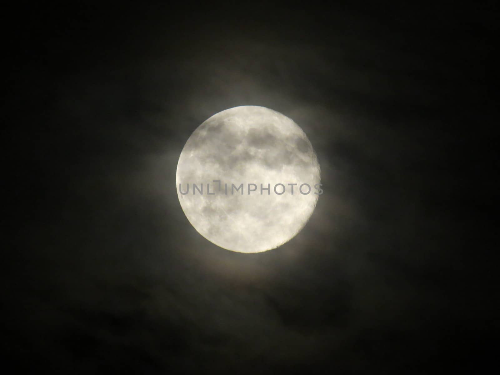 Full Moon in Night Sky Taken July 2013 in Hertfordshire