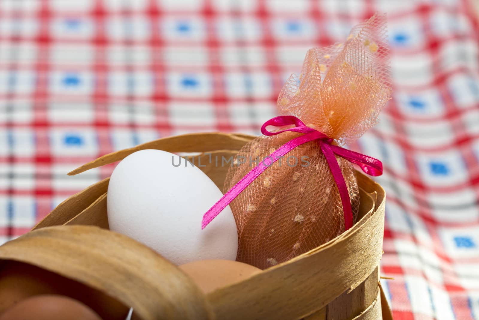 Easter eggs in the baske by Olvita