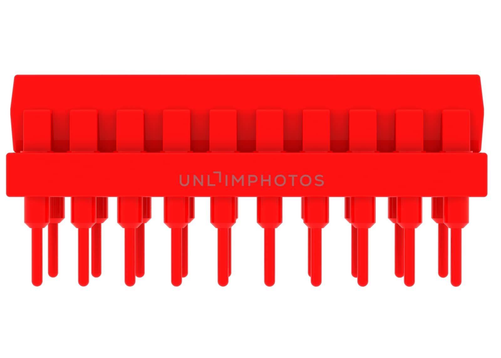 Red microchip by cherezoff