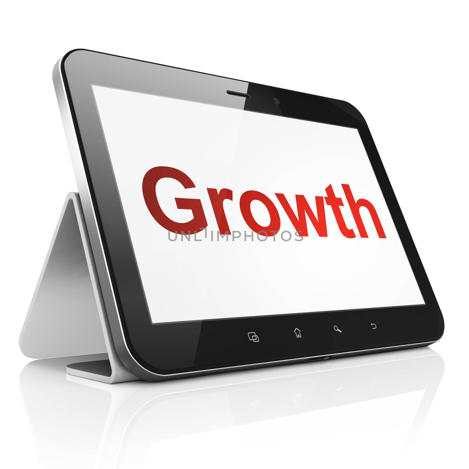 Business concept: Growth on tablet pc computer by maxkabakov