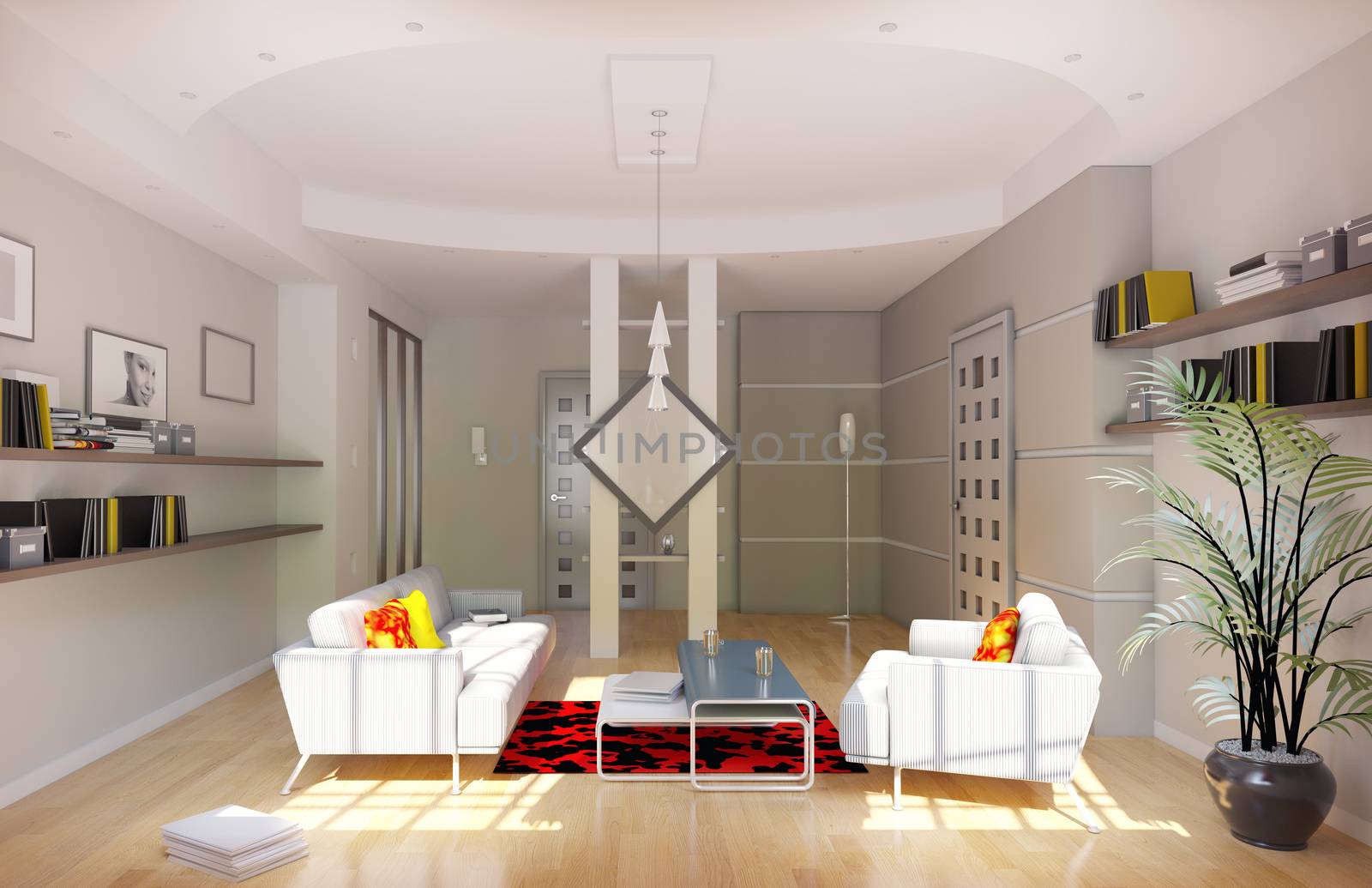 modern living room by vicnt