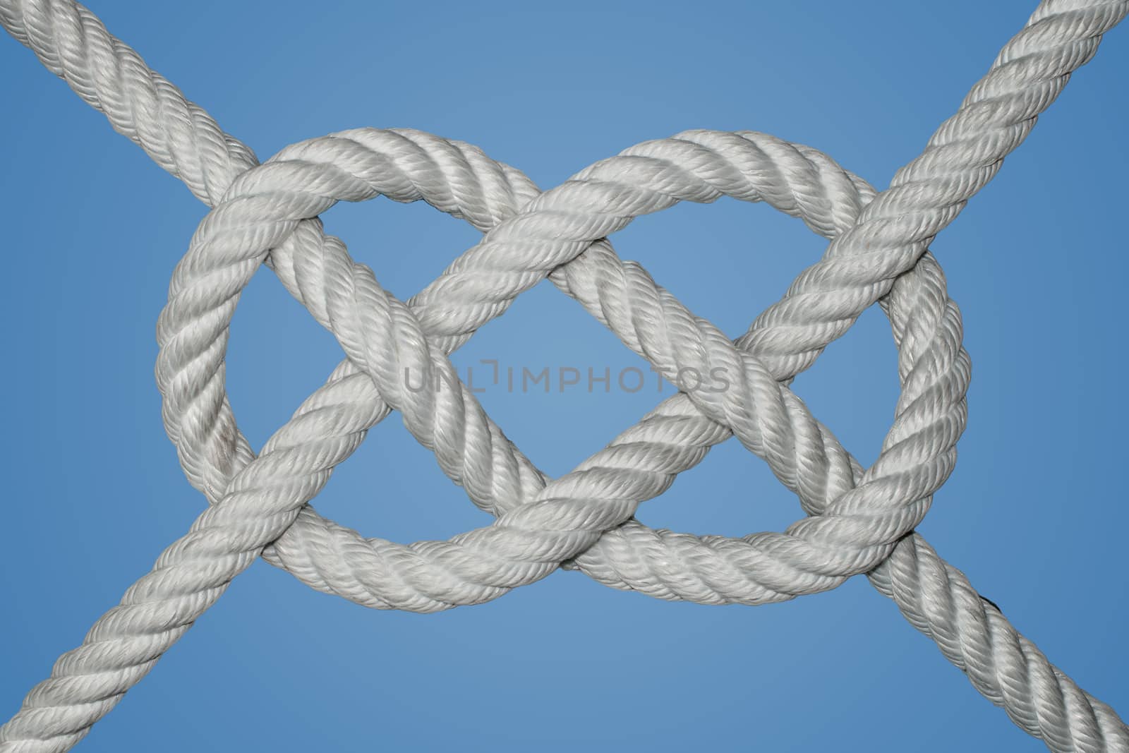 The carrick bend is a knot used for joining two lines. It is particularly appropriate for very heavy rope 