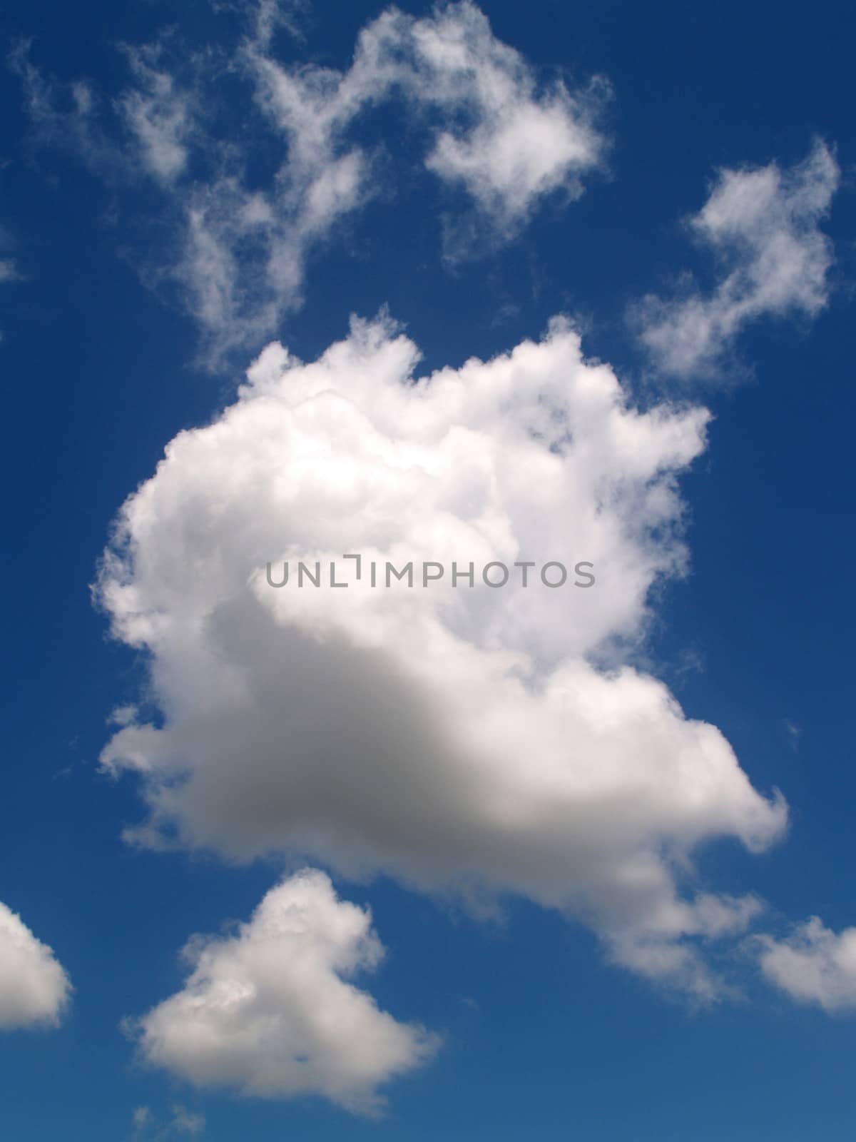 different colorful sky clouds set