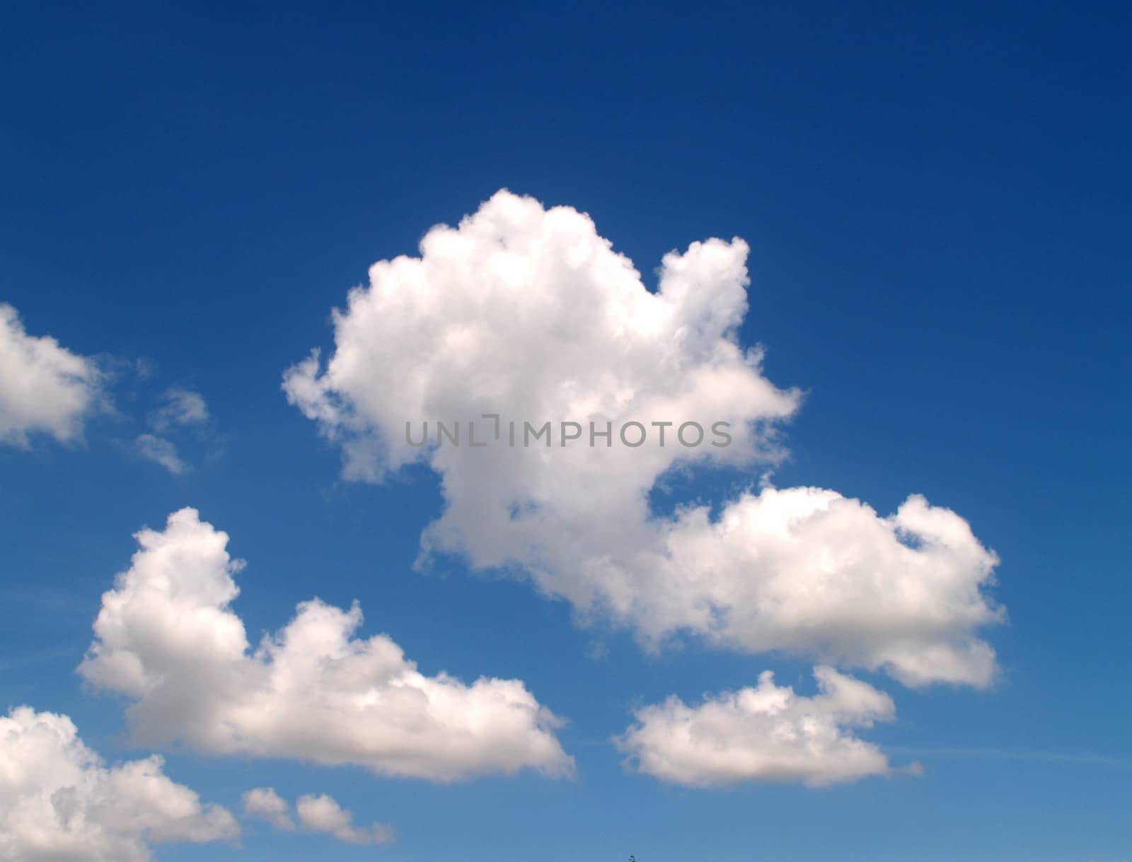 different colorful sky clouds set