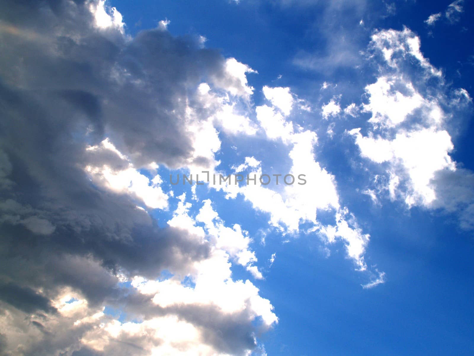 different colorful sky clouds set