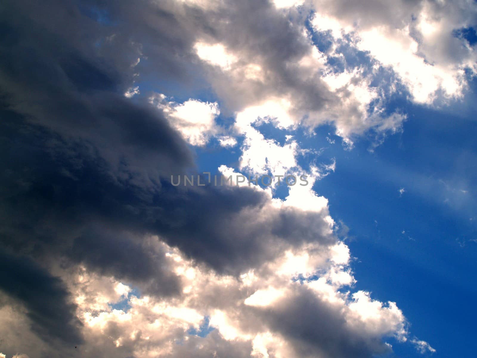 different colorful sky clouds set