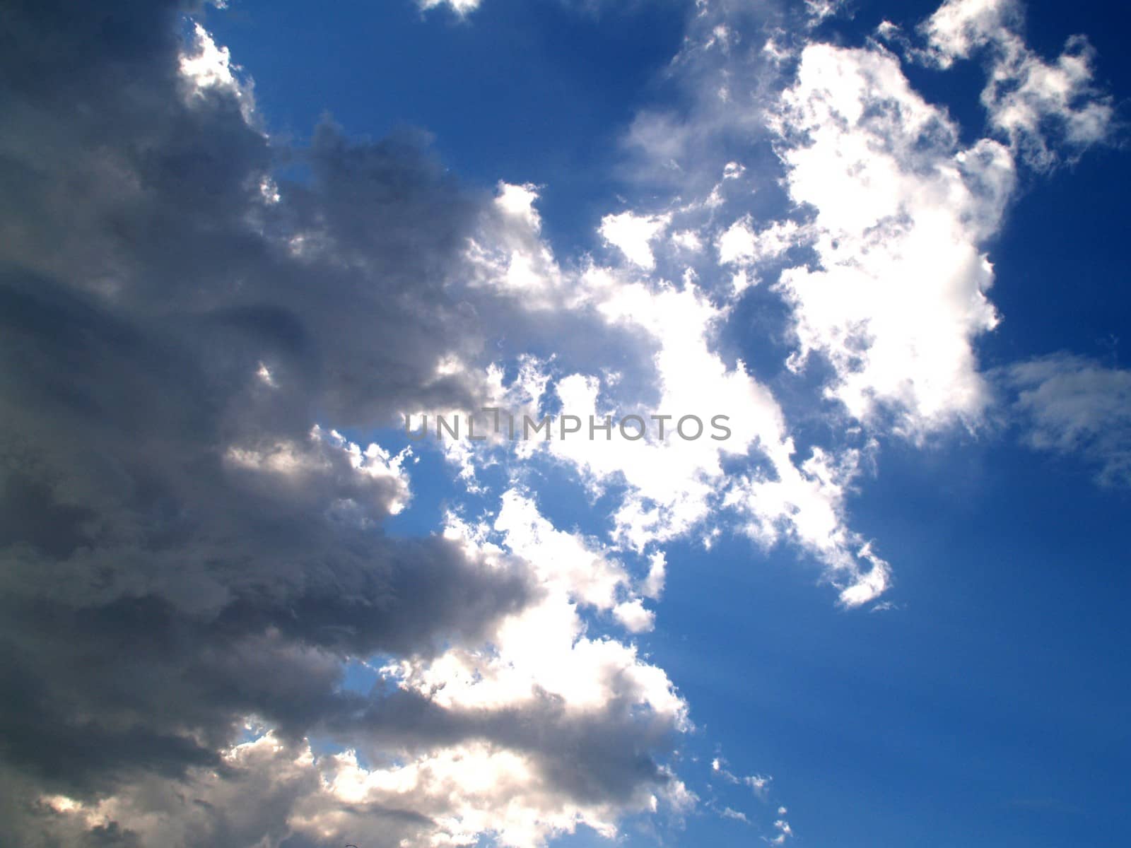 different colorful sky clouds set