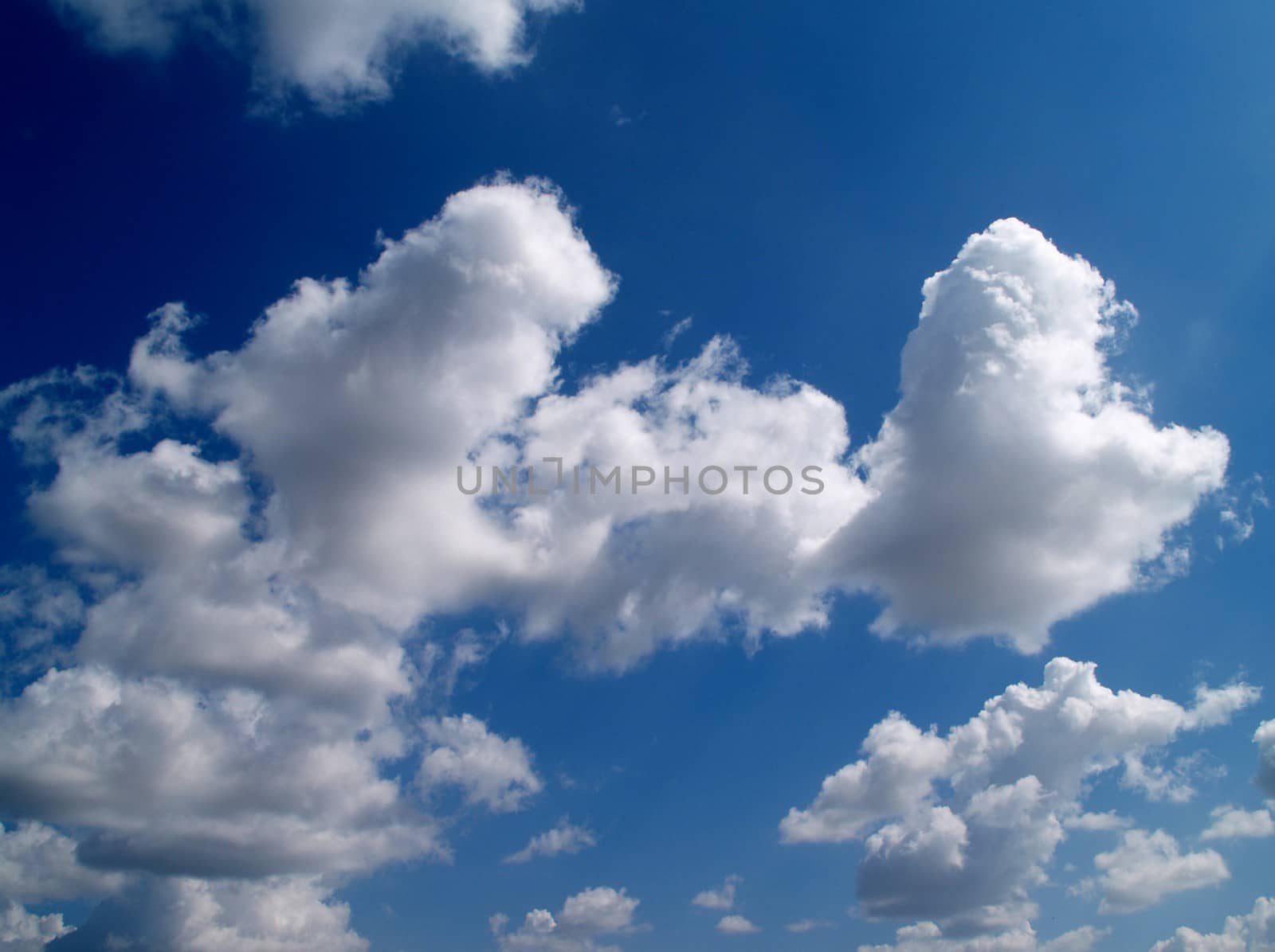 different colorful sky clouds set