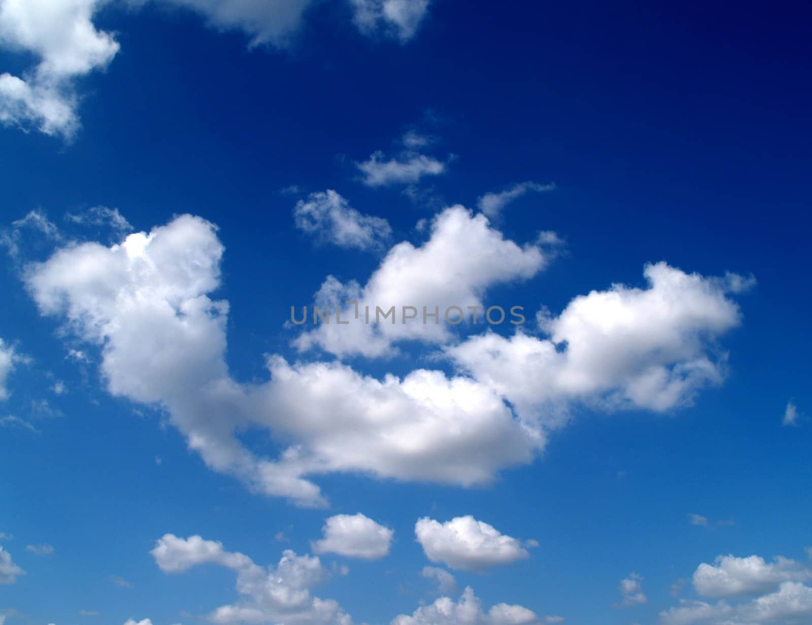 different colorful sky clouds set