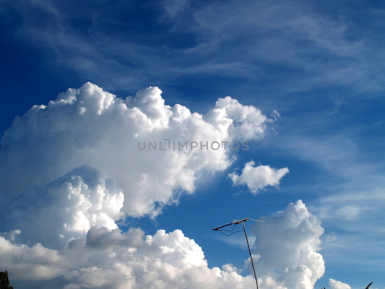 different colorful sky clouds set