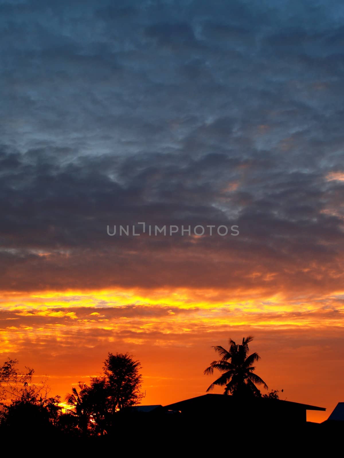 different colorful sky clouds set