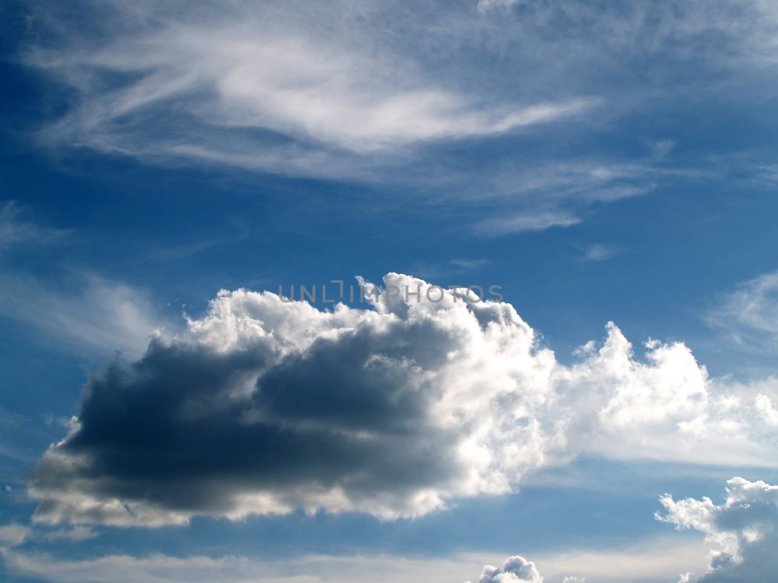 different colorful sky clouds set