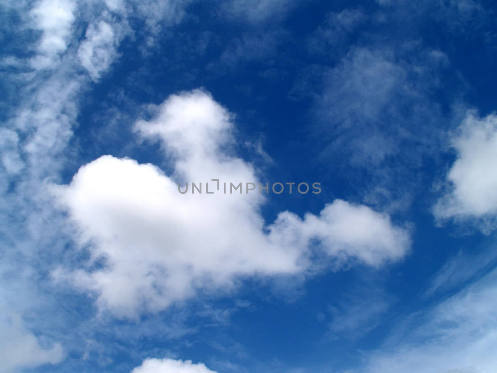 different colorful sky clouds set