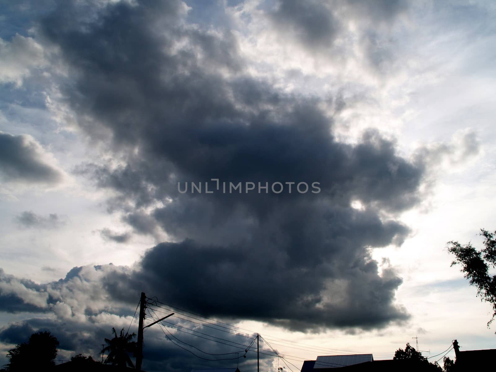 different colorful sky clouds set
