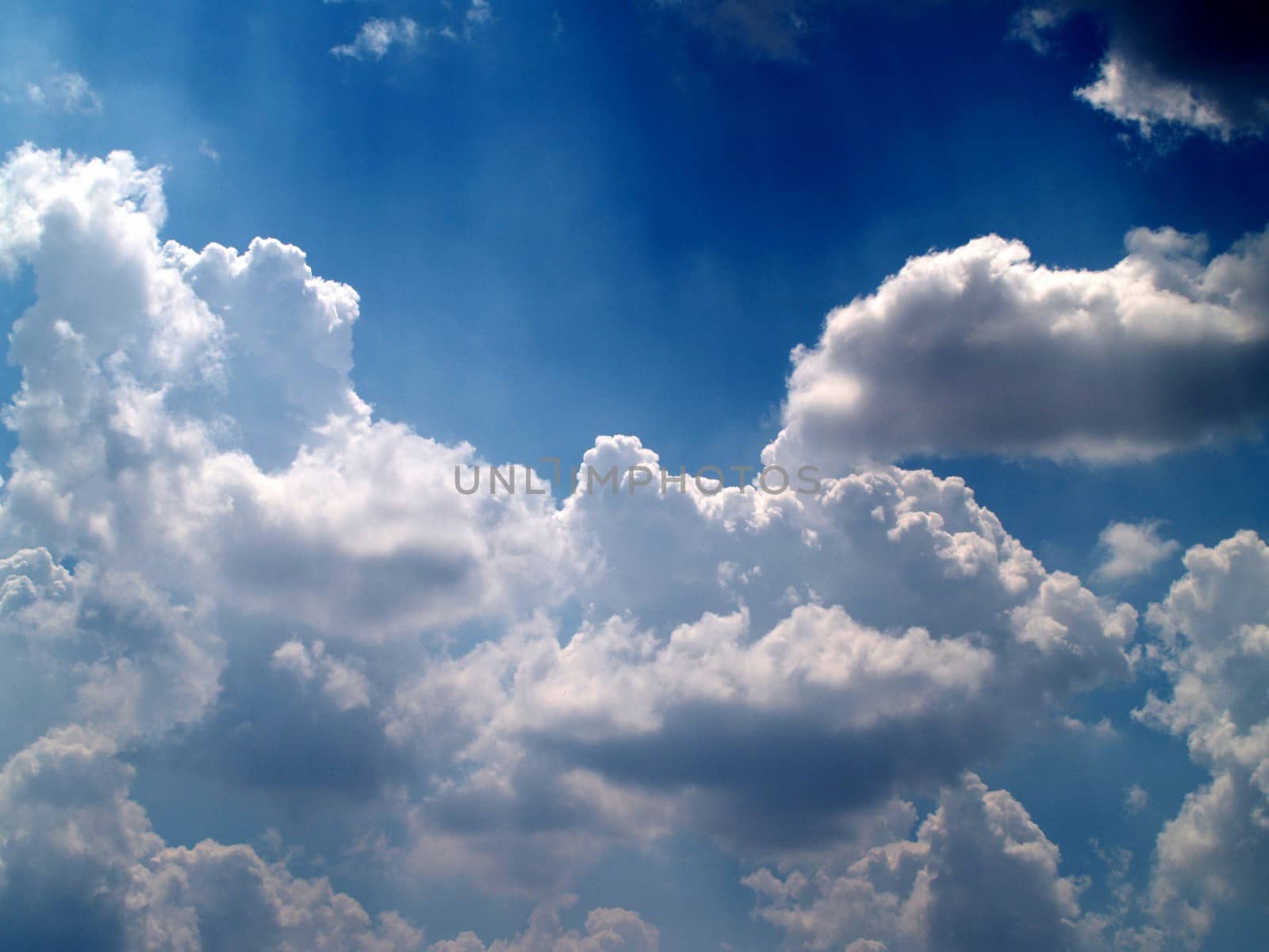 different colorful sky clouds set