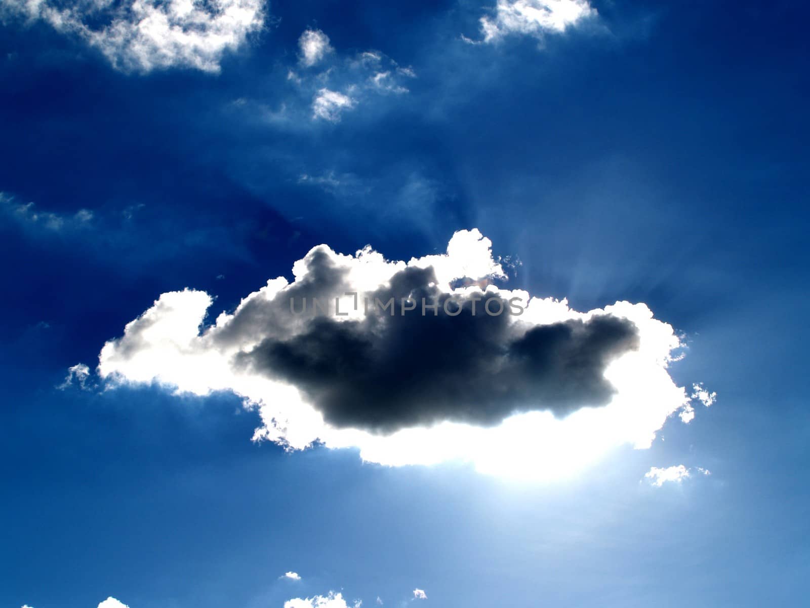different colorful sky clouds set