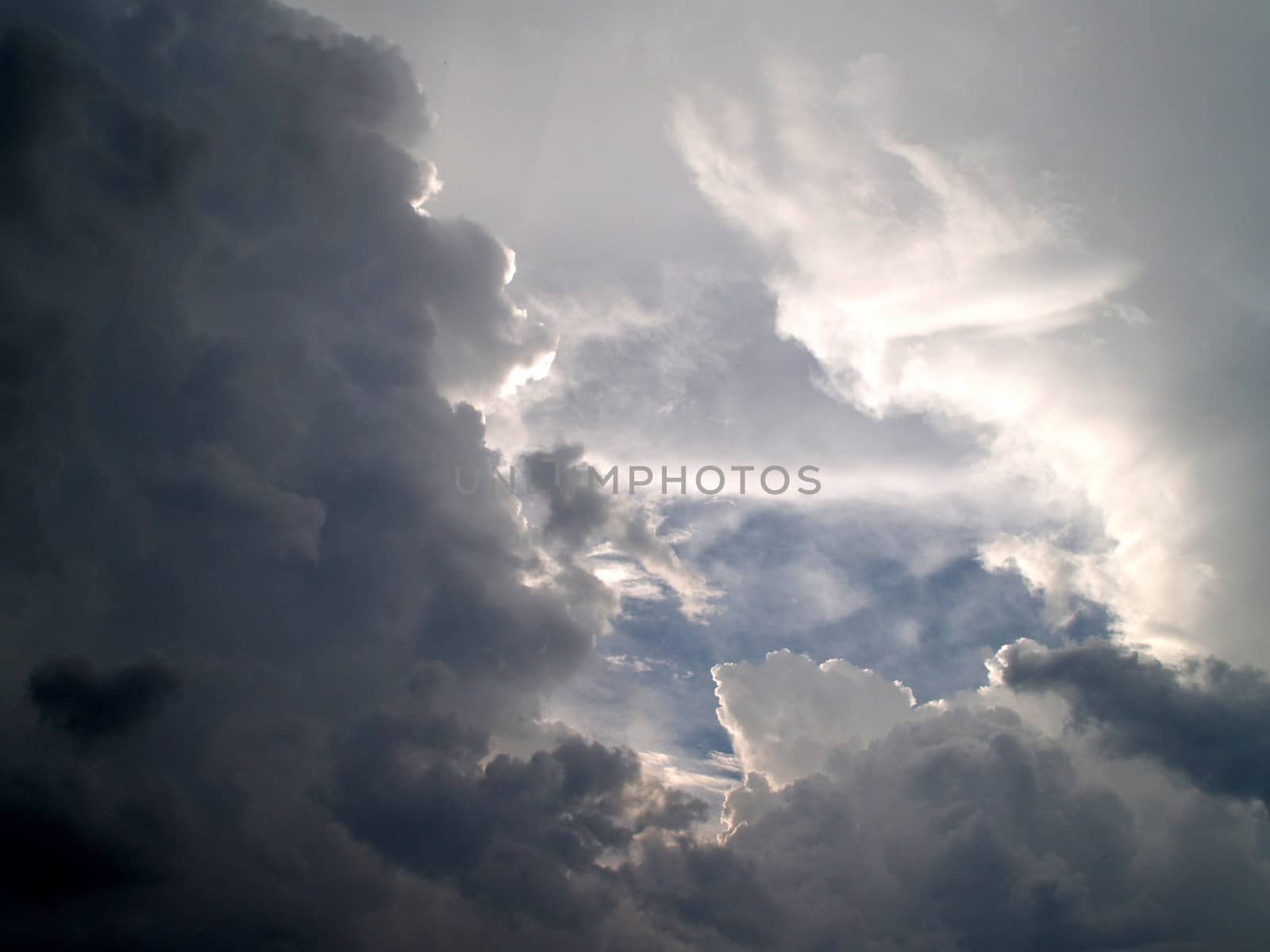 different colorful sky clouds set
