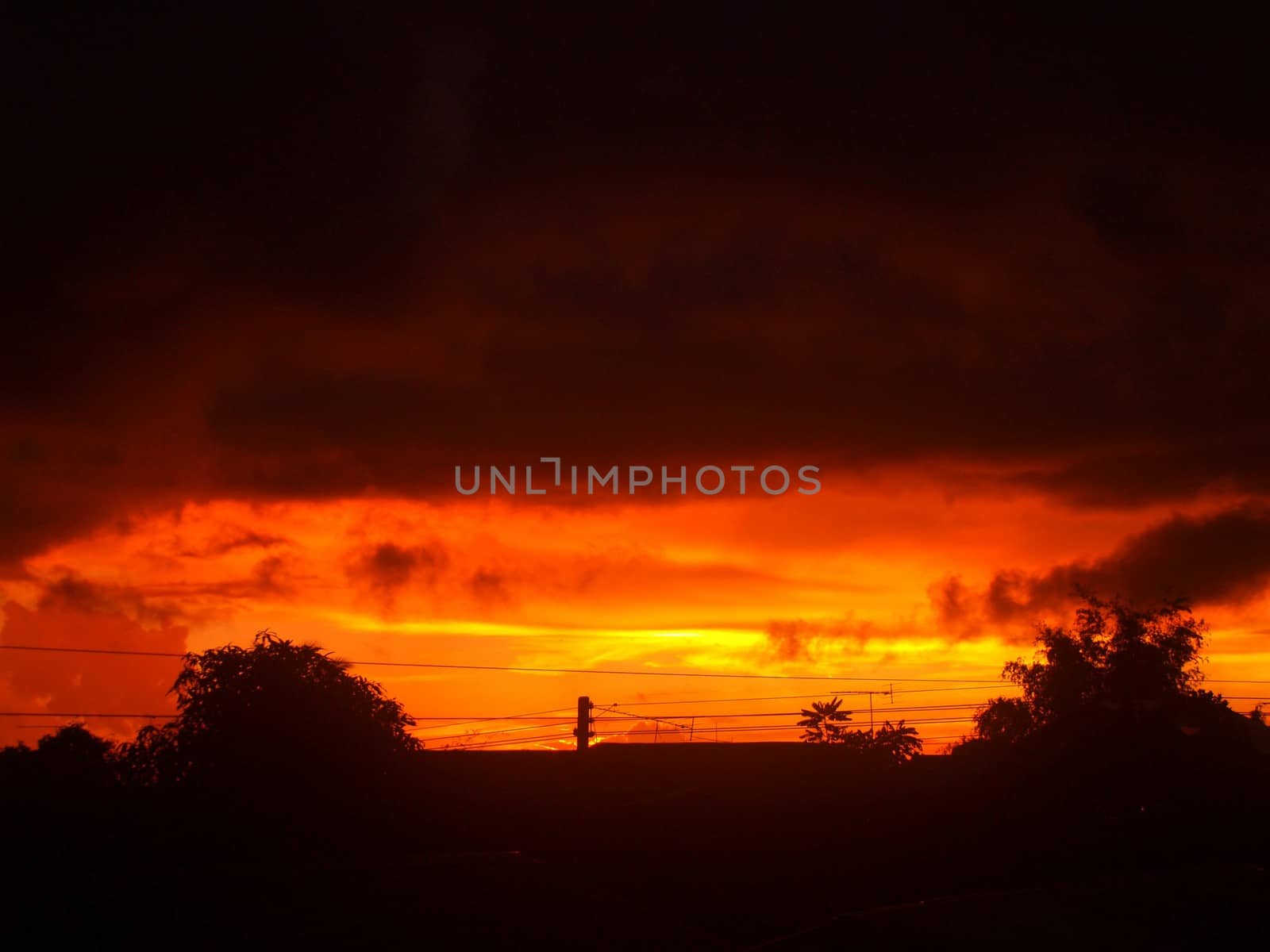 different colorful sky clouds set