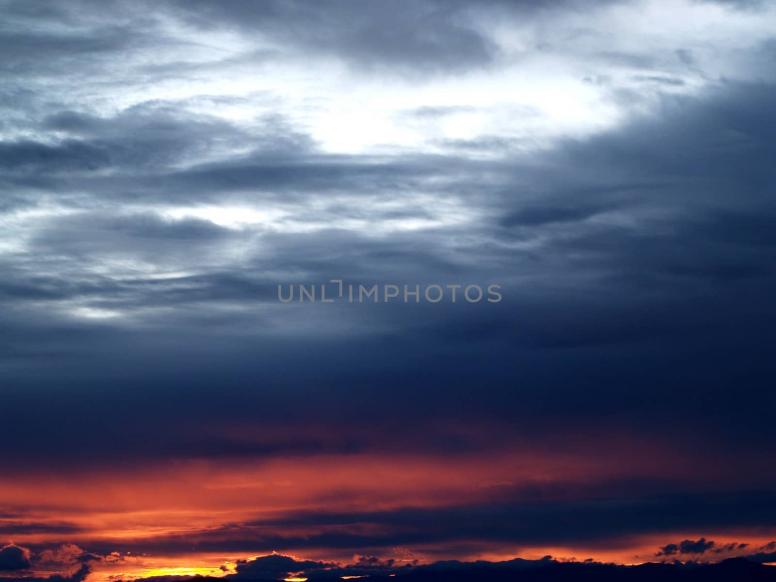 different colorful sky clouds set