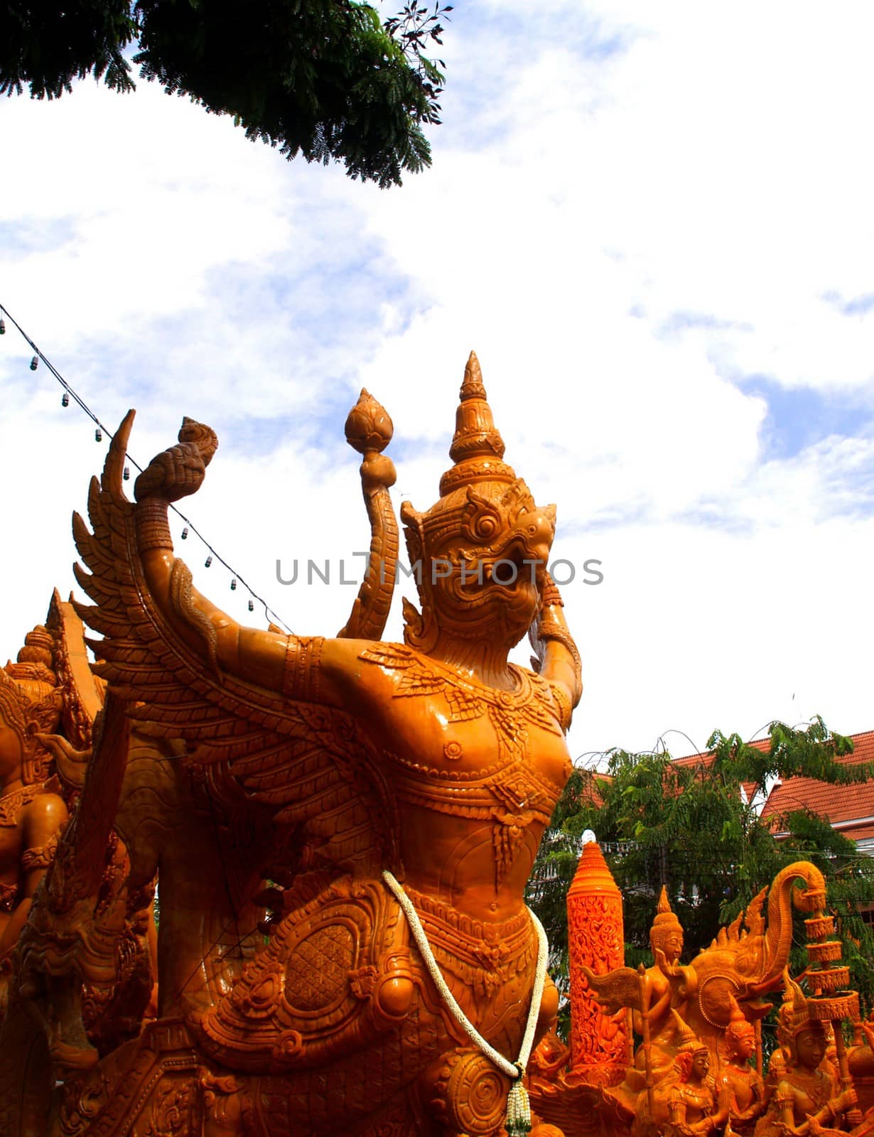 Candle Festival Ubon Ratchathani Thailand by kiddaikiddee