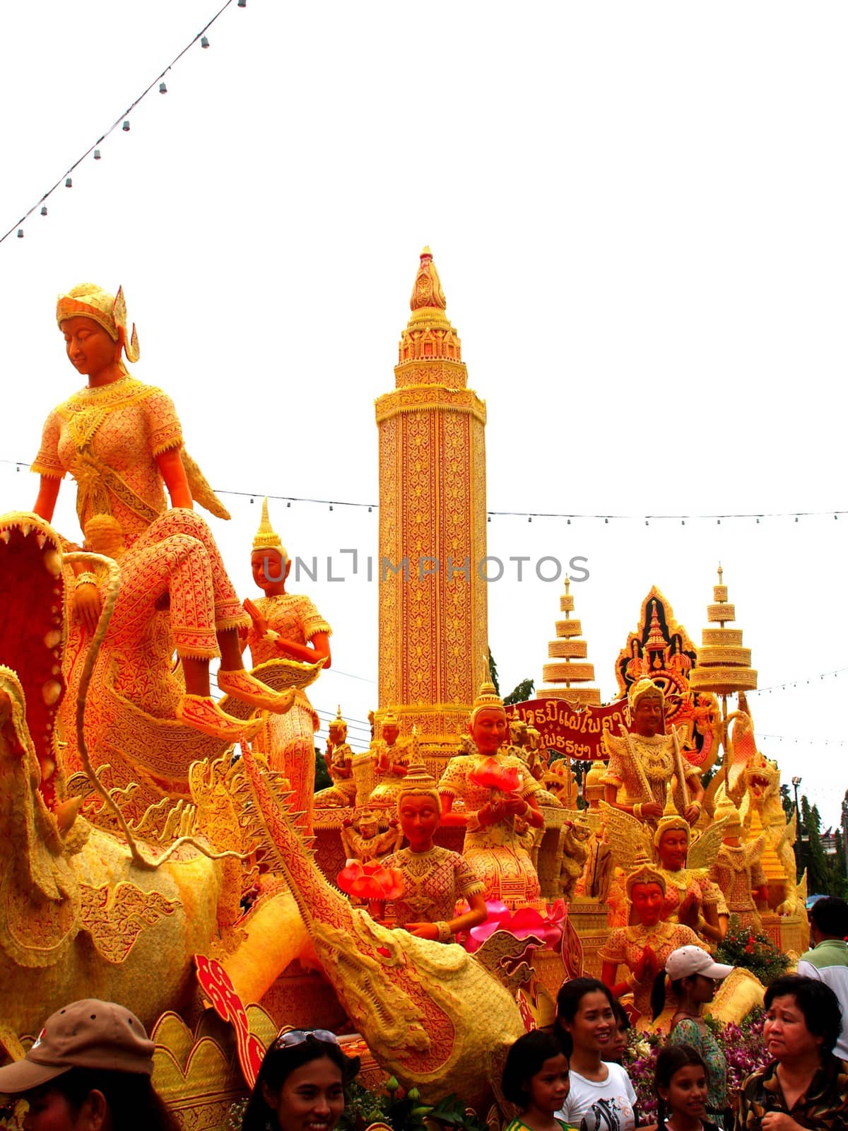 Candle Festival Ubon Ratchathani Thailand by kiddaikiddee