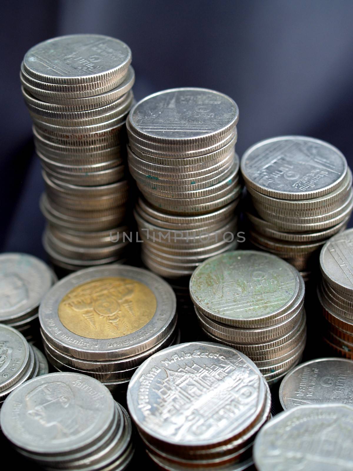money coin stack by kiddaikiddee