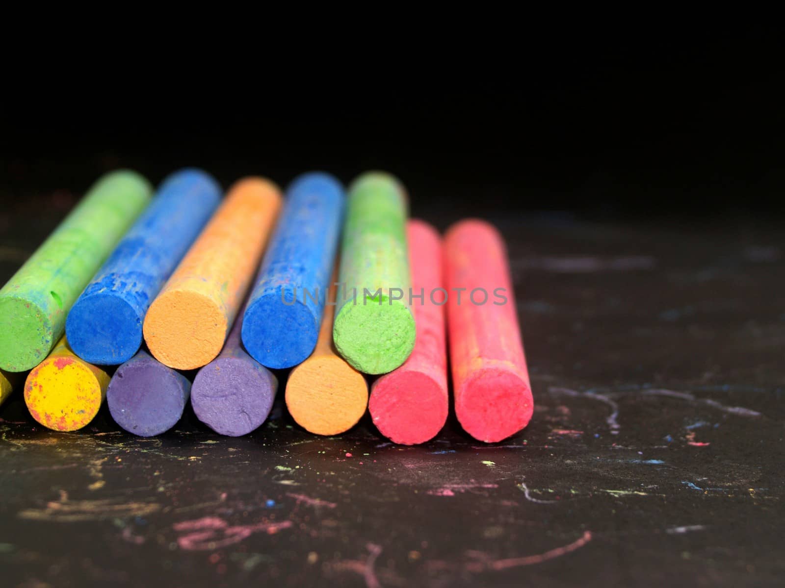 Colored chalk