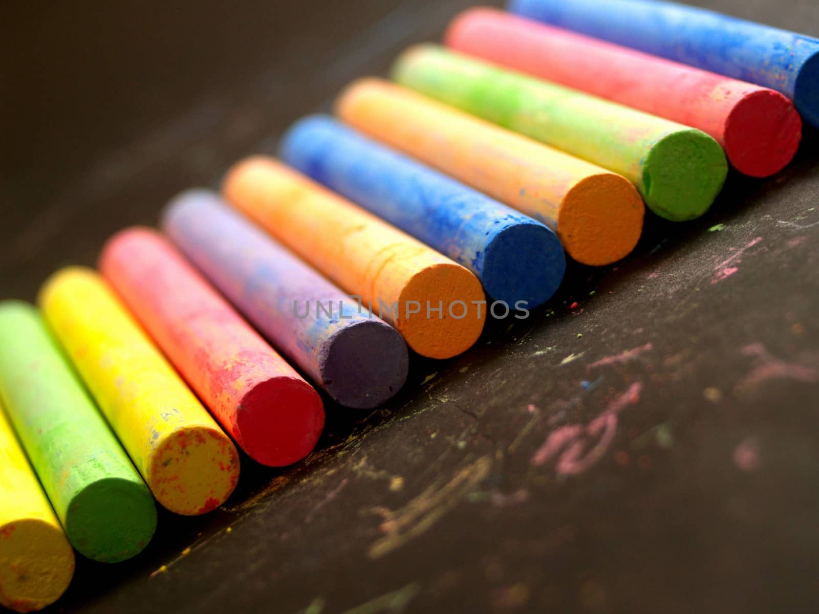 Colored chalk