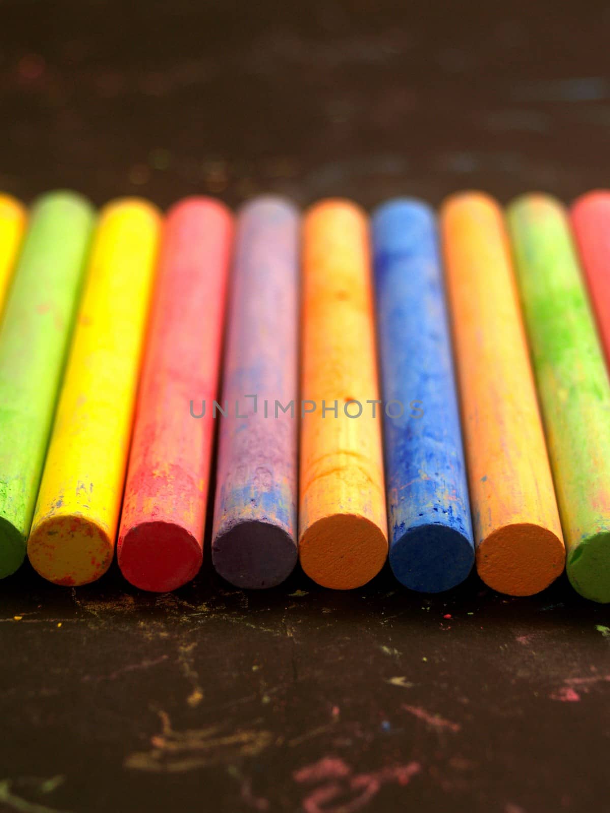 Colored chalk by kiddaikiddee