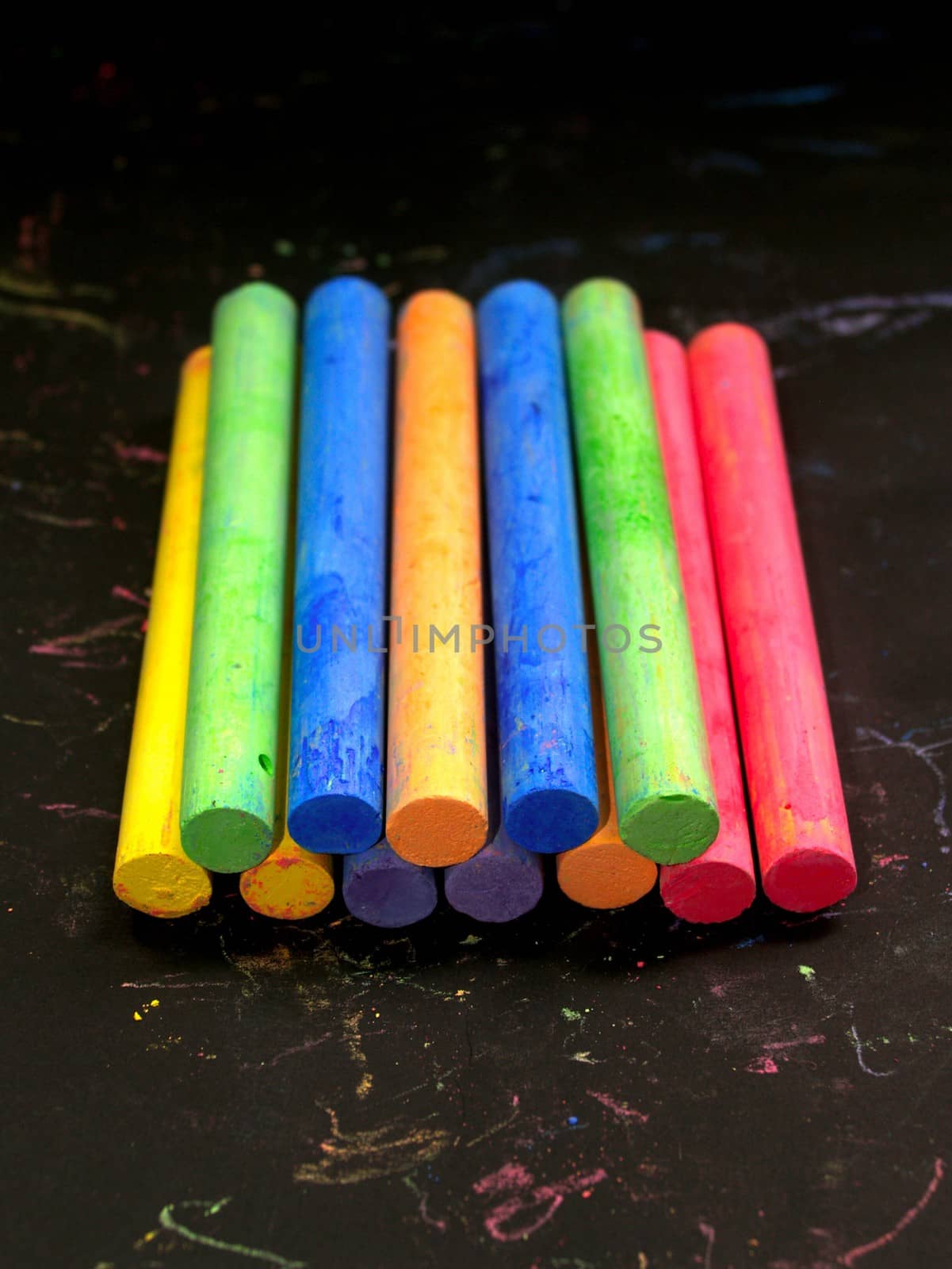 Colored chalk by kiddaikiddee