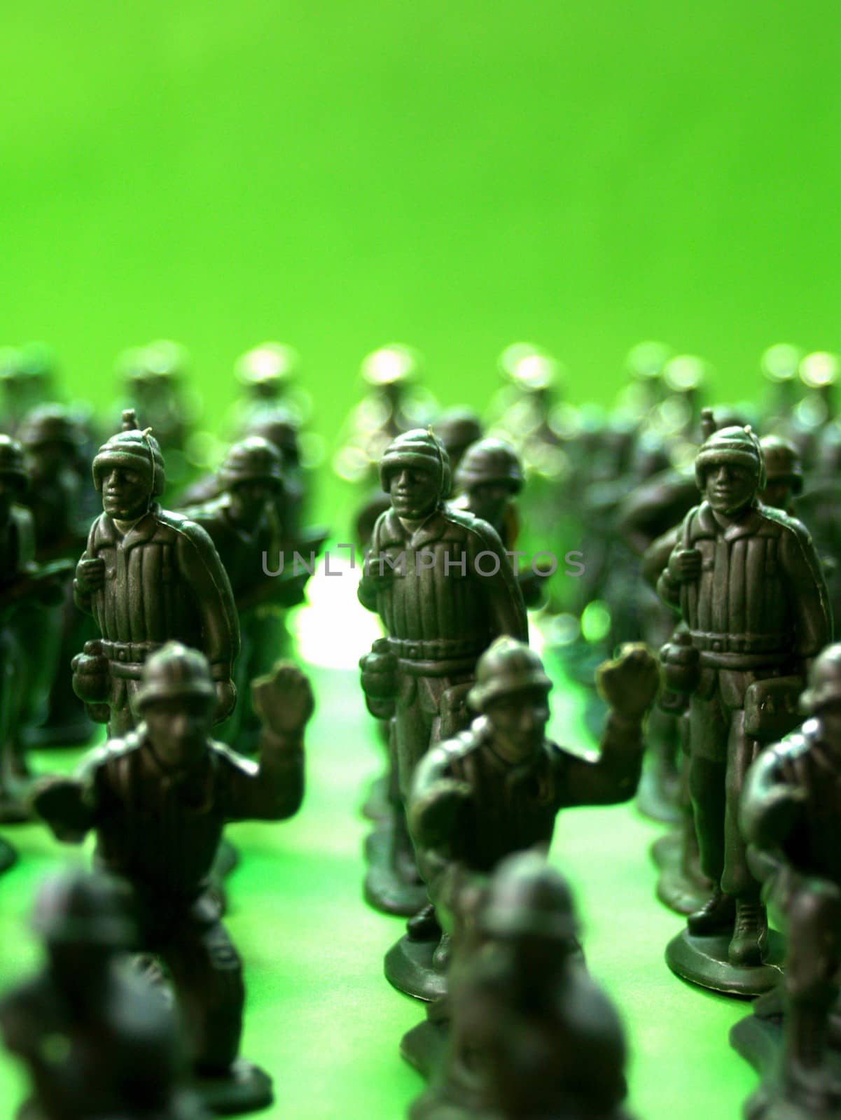 toy soldiers attack the enemy