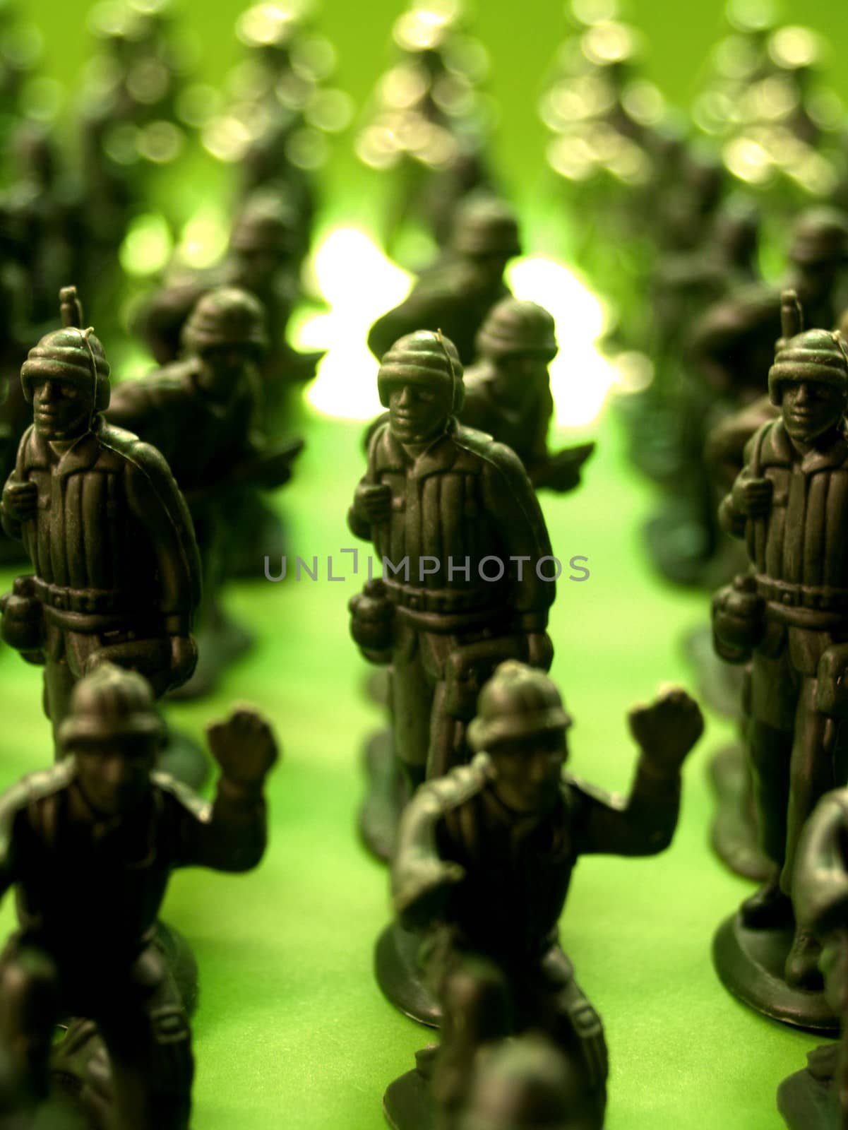 toy soldiers attack the enemy