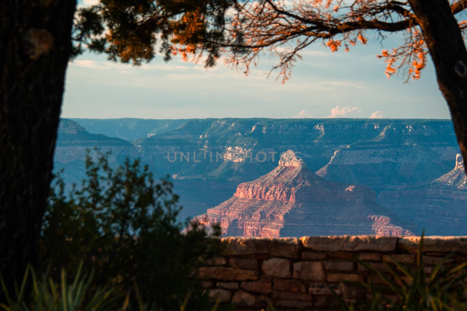 Grand Canyon viewed through from an observation point, Grand Canyon National Park, Arizona, USA