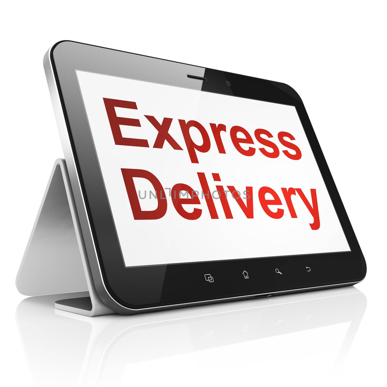 Finance concept: Express Delivery on tablet pc computer by maxkabakov
