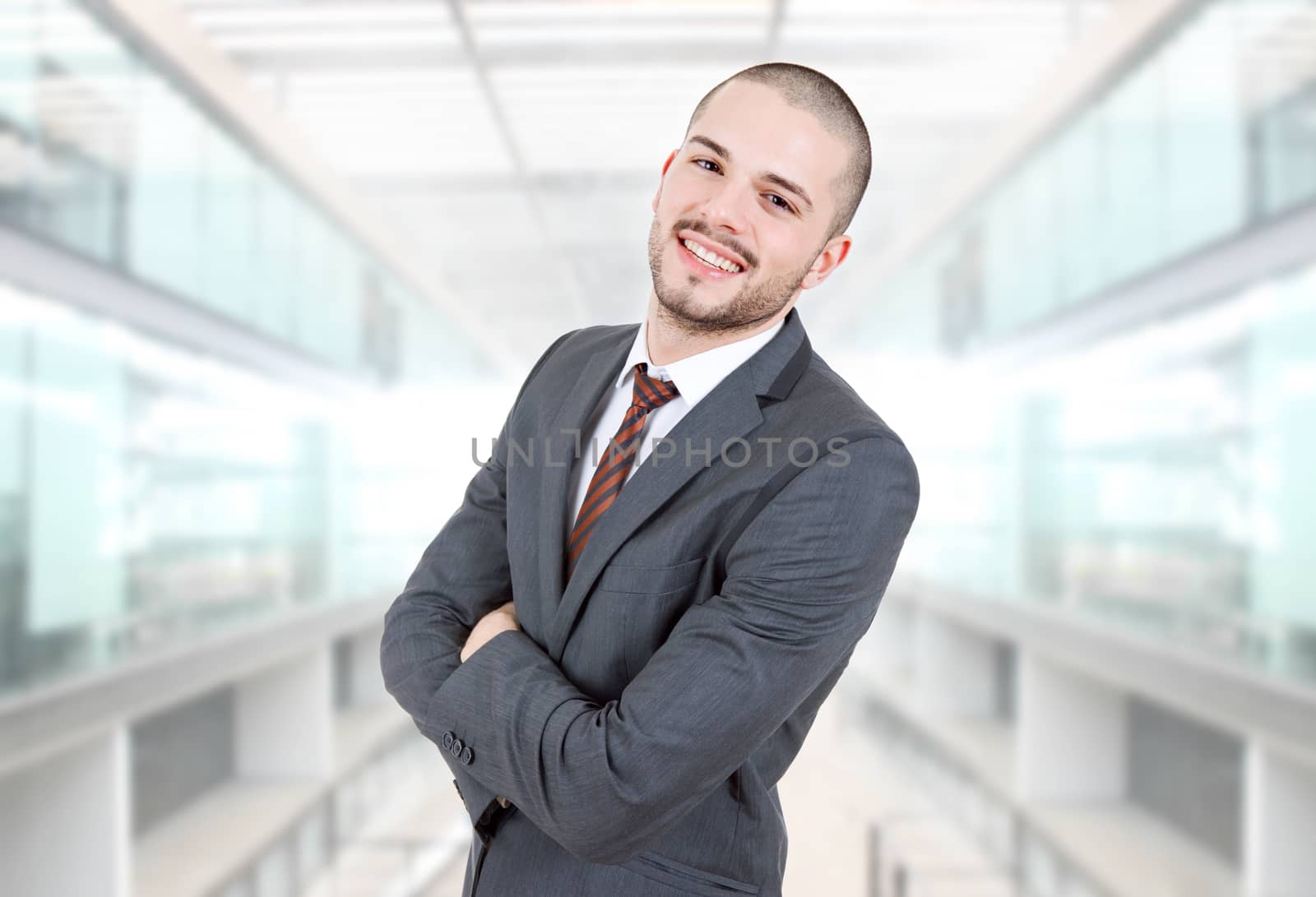 young business man portrait at the office