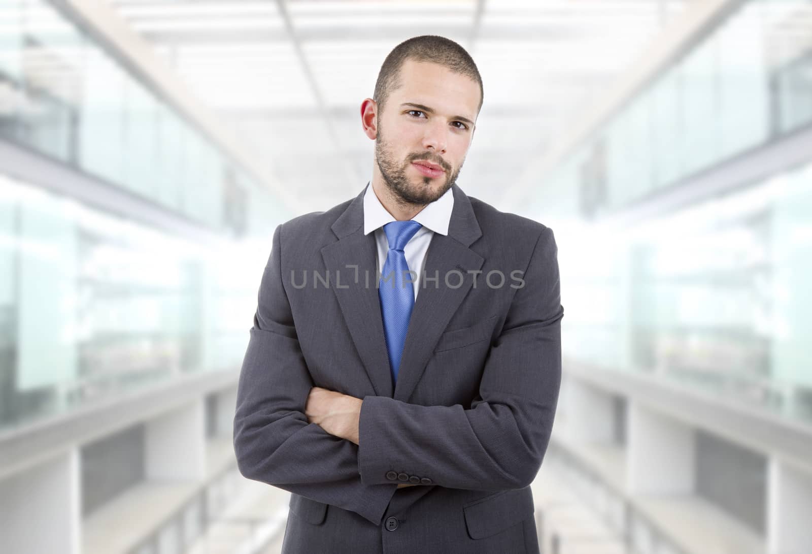 young business man portrait at the office