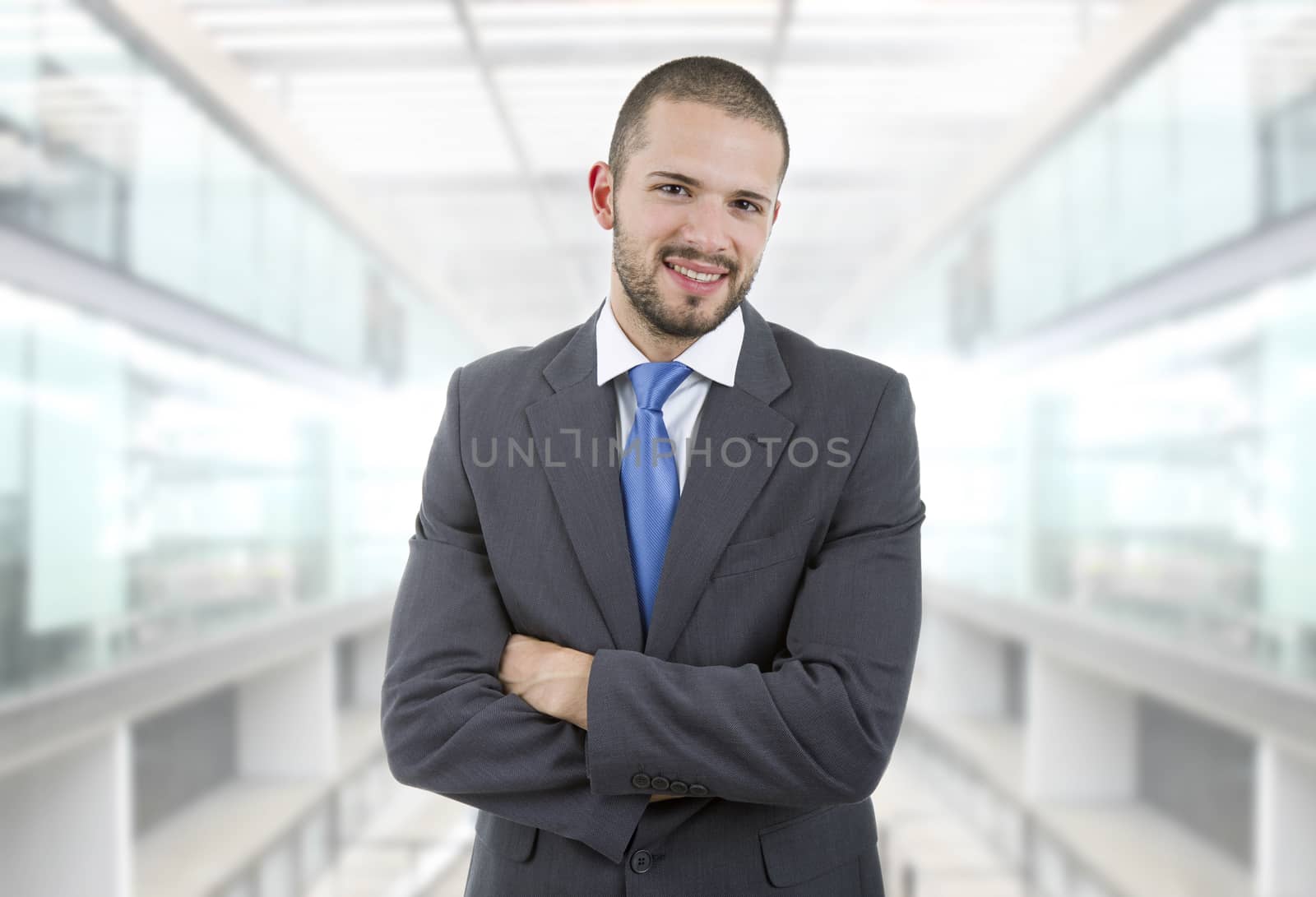 young business man portrait at the office