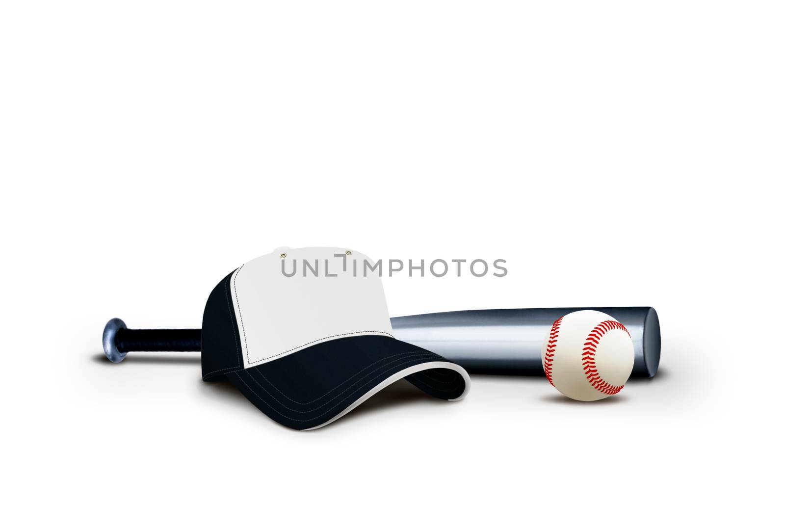 Baseball Cap with Bat and Ball by razihusin