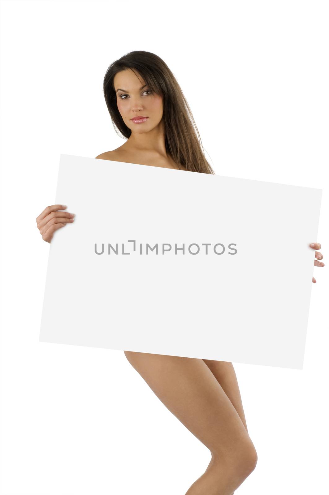 naked woman with display by fotoCD