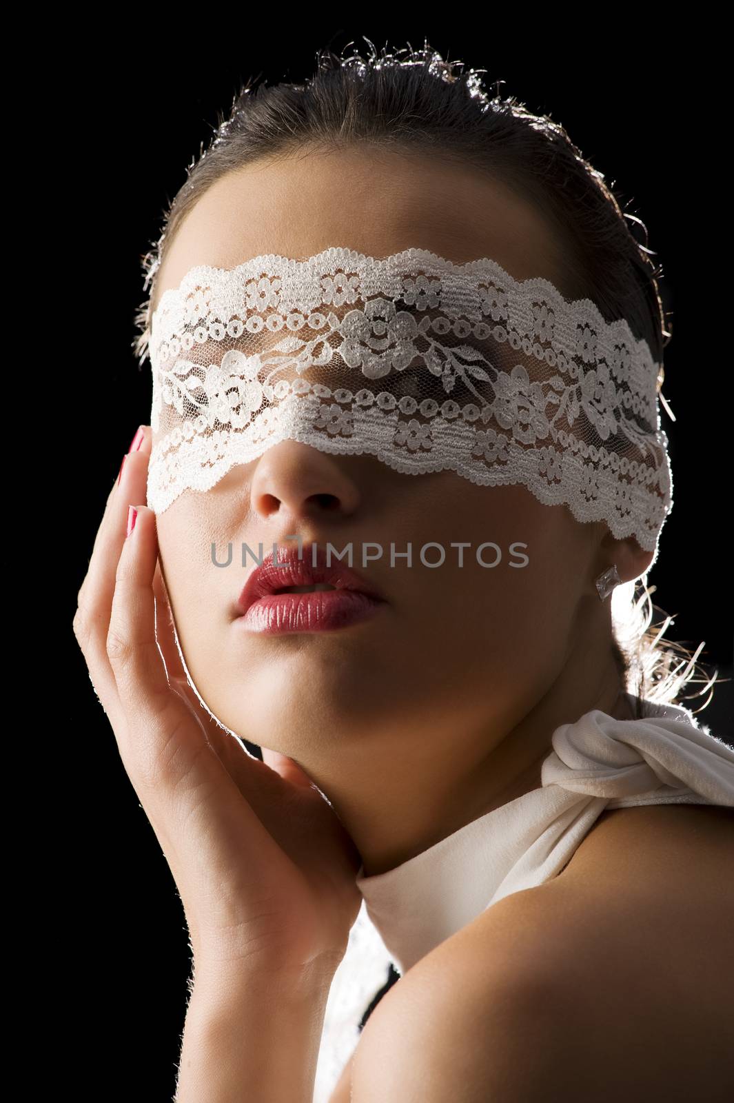mask and white lace by fotoCD