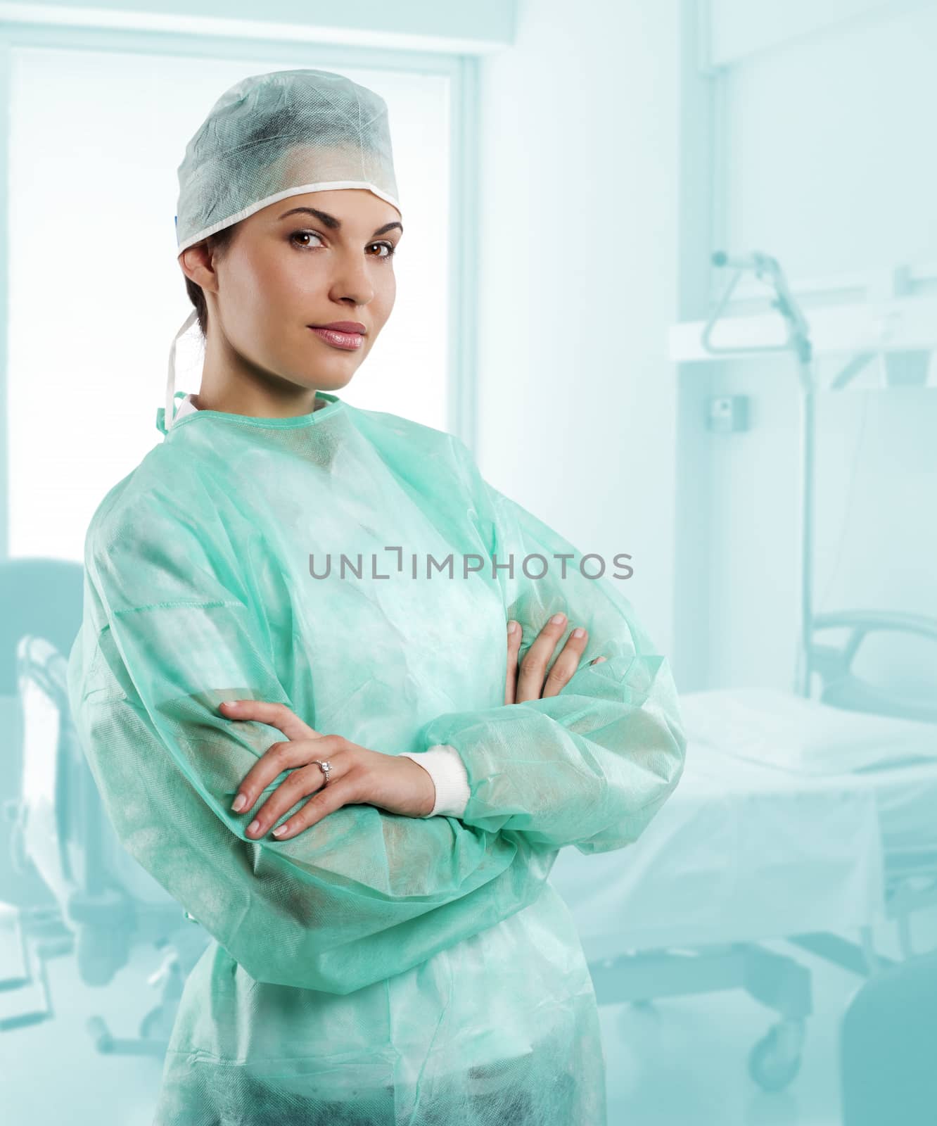 nurse in surgery dress by fotoCD