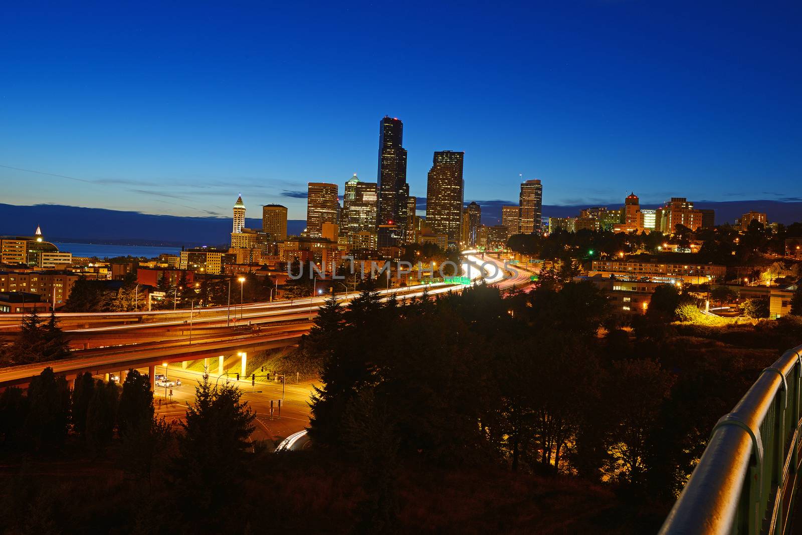 seattle and highway by porbital