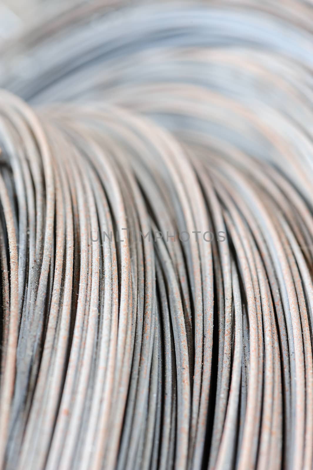 hank of metal wire background by starush