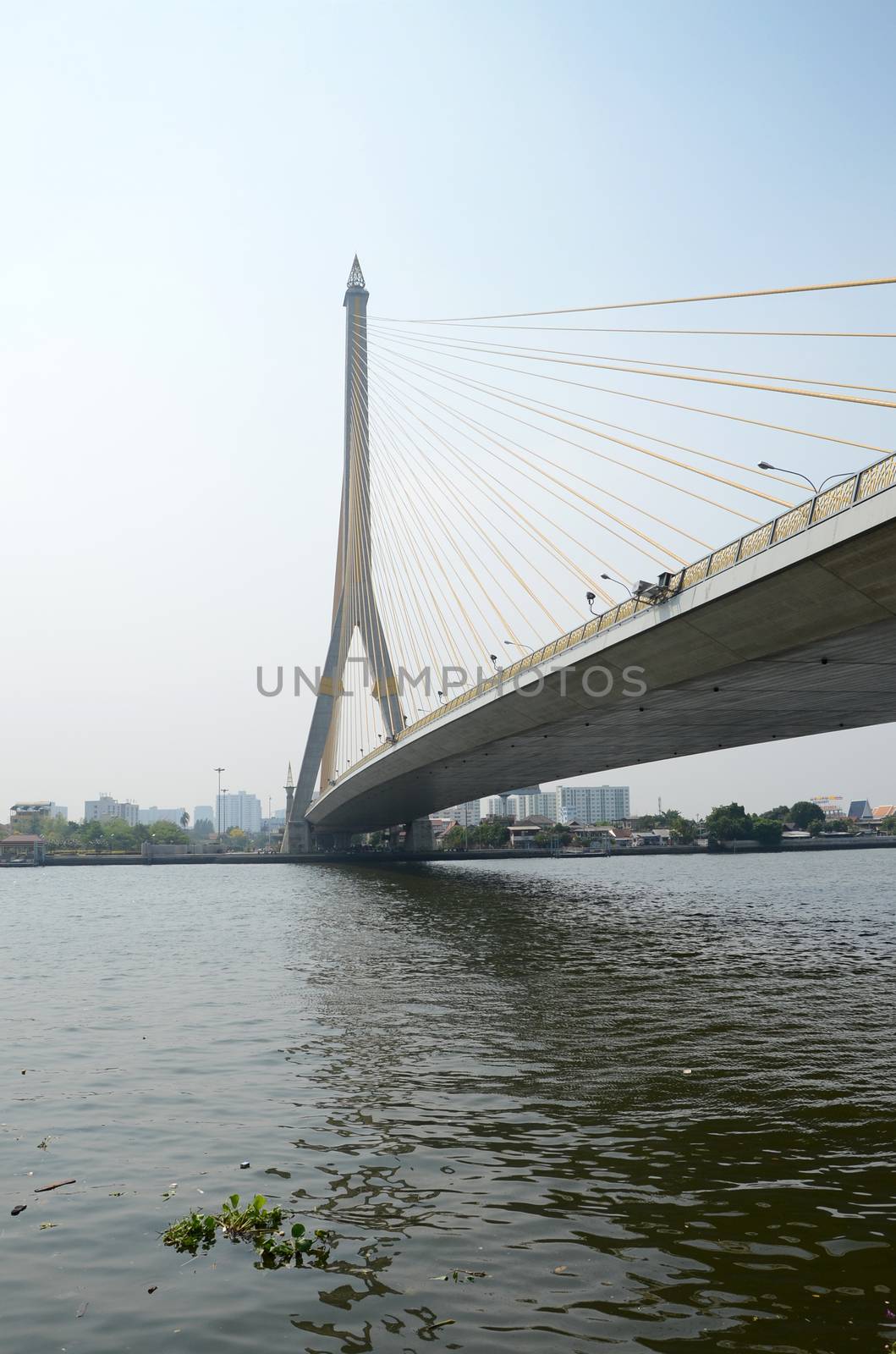 Mega bridge in Bangkok,Thailand (Rama 8 Bridge) 
