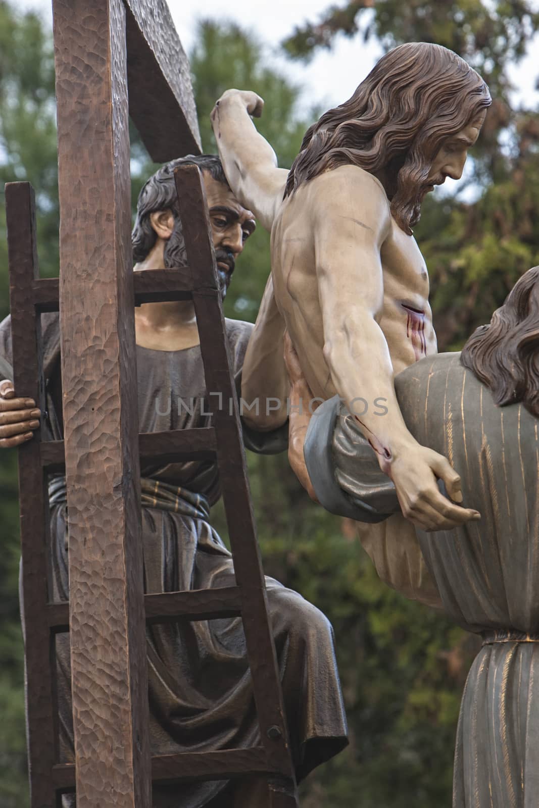 Brotherhood of the Holy Christ of the descent, Linares, Jaen province, Andalusia, Spain by digicomphoto