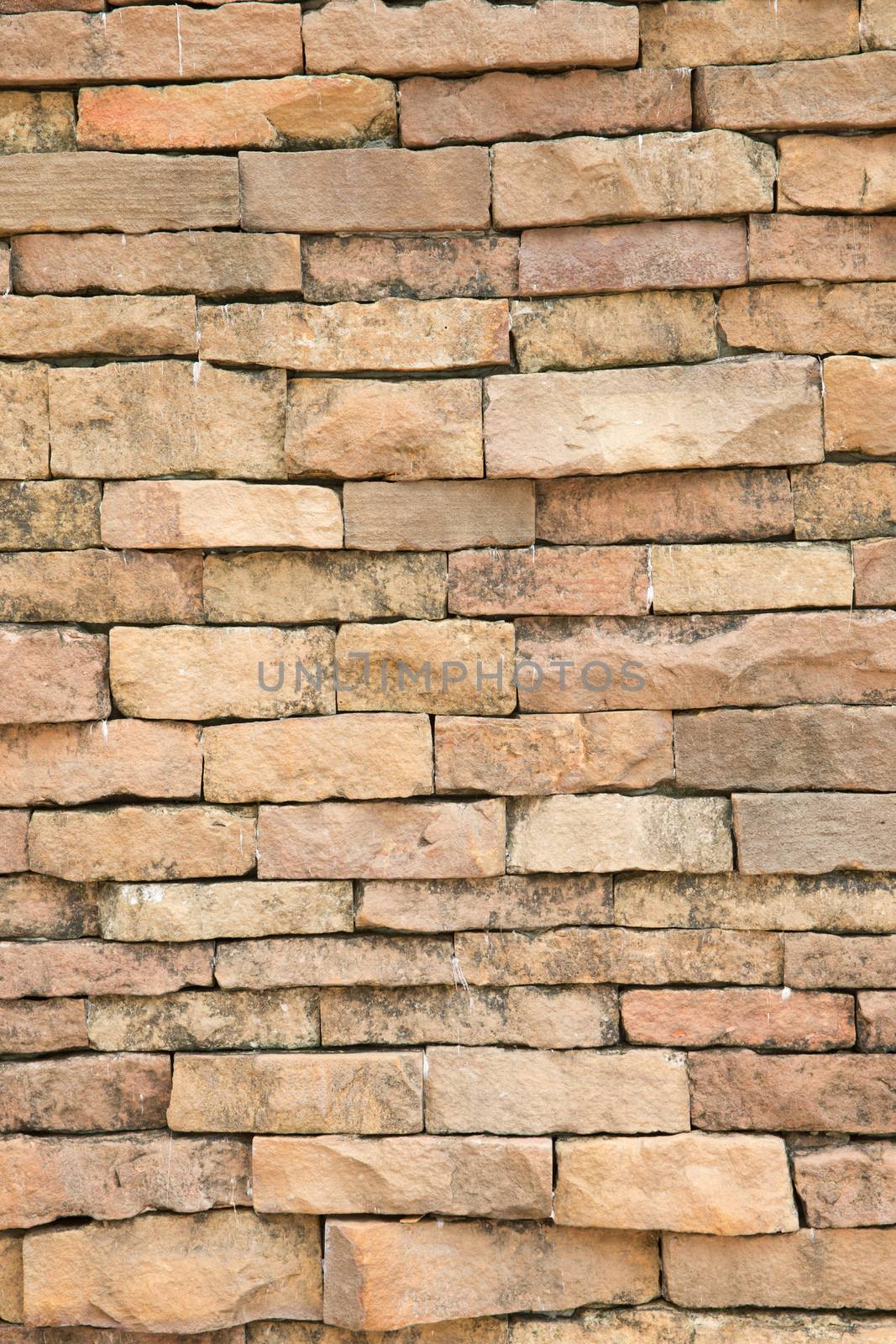 Modern stone brick wall background