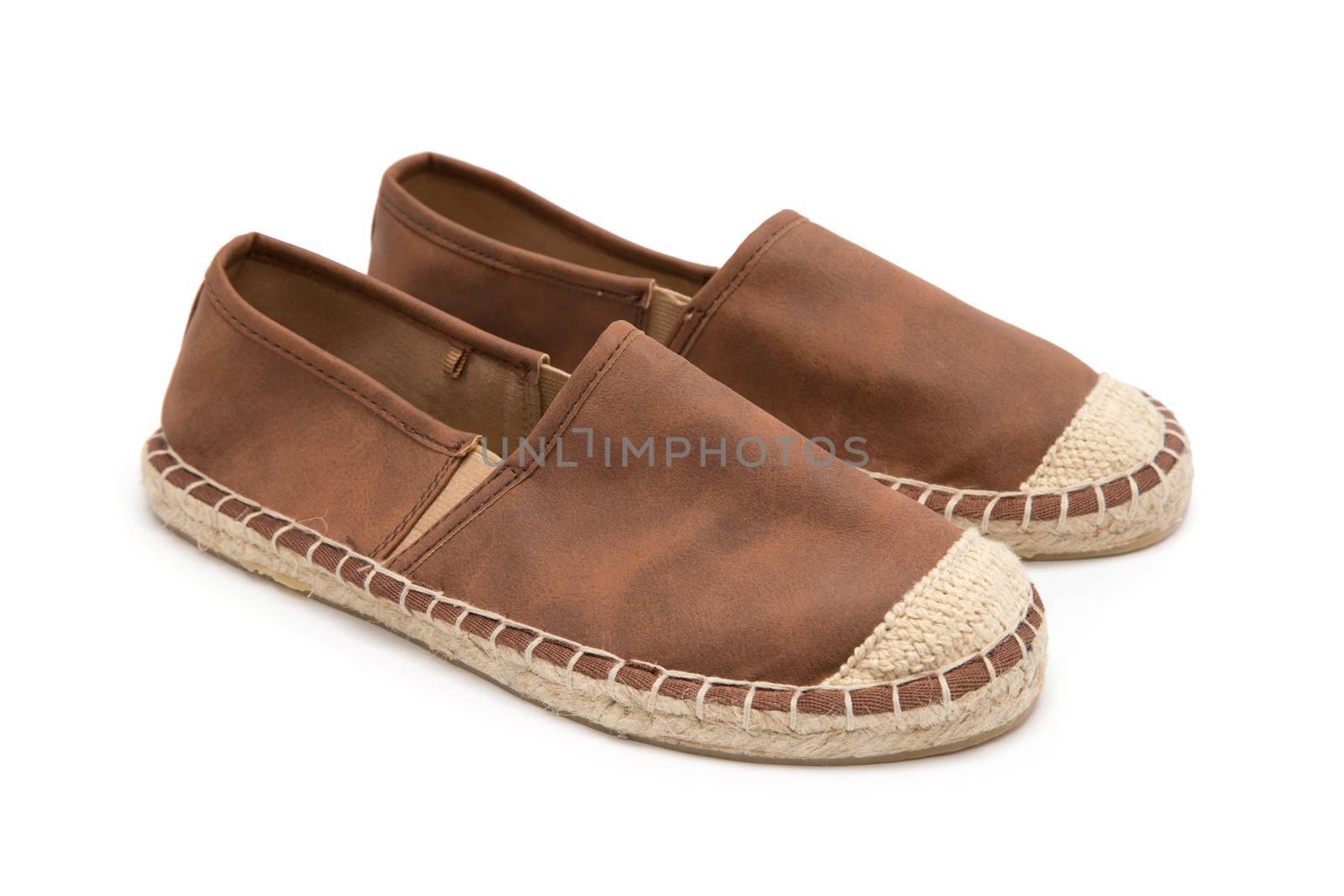 shoes over white, with clipping path